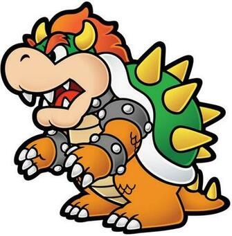 Are Ing Bowser Paper Mario HD Wallpaper Color Palette Tags