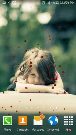 Cute Girl Live Wallpaper Presents HD Background With Many Effects For