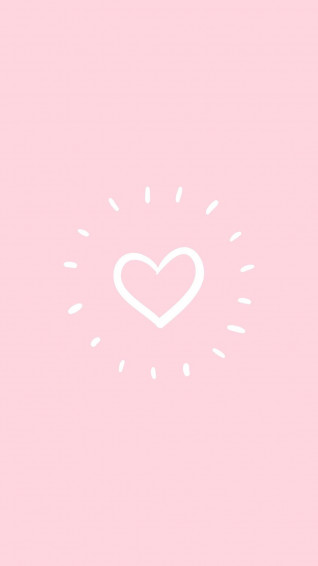 Pink Heart Aesthetic Wallpaper