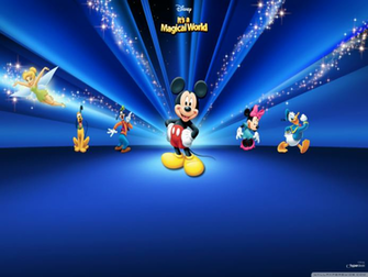 Wallpaper Anime Disney Characters Dark Blue Desktop