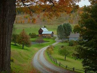 Road In The Fall Wallpaper Desktop