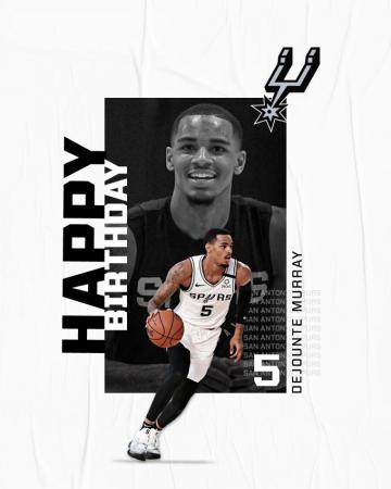 San Antonio Spurs Join Us In Wishing Dejounte Murray A Happy