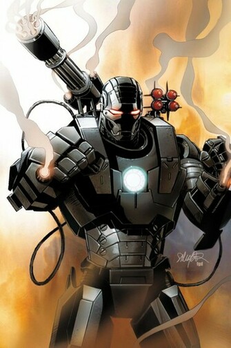 War Machine I4 Drawns Cartoons Wallpaper For iPhone