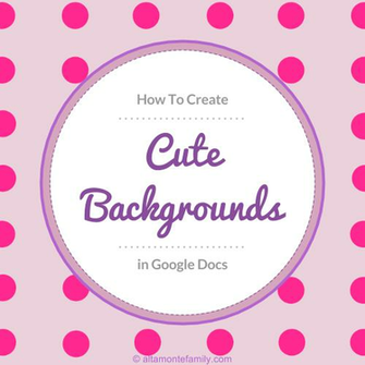 Make Your Own Cute Background In Google Docs Plus
