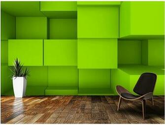 Custom 3d Wallpaper Blocks Stereoscopic For The Living