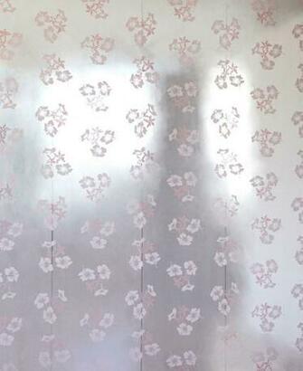 Erica Wakerly Hibiscus Pink Silver Wallpaper