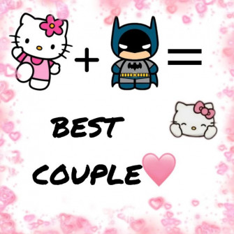 Hello Kitty X Batman In iPhone Wallpaper