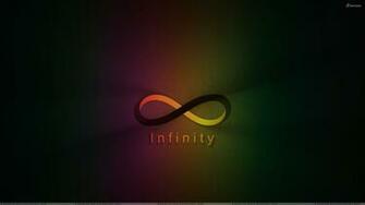 Infinity Wallpaper On Green Black Background