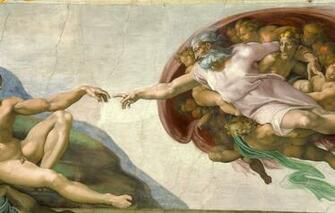 Wallpaper Michelangelo Creation Of Adam Vatican Religion