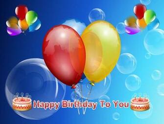 Happy BirtHDay To You Balloons HD Wallpaper