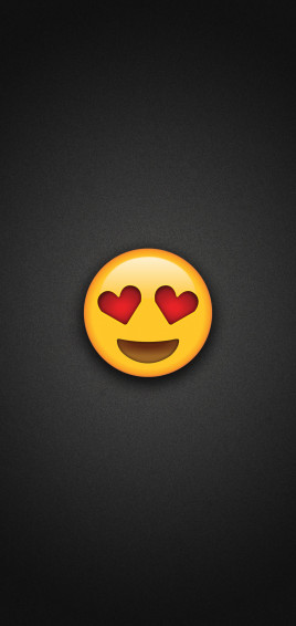Heart Eyes Emoji Phone Wallpaper