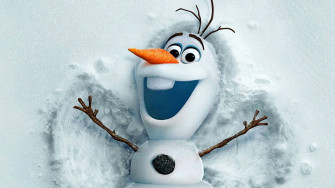 Disney Olaf Snow Angel Wallpaper
