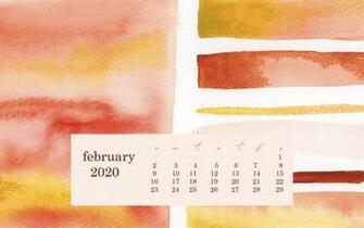 February Desktop Wallpaper Calendar