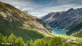 Livigno Luwin Italien Hintergrundbild