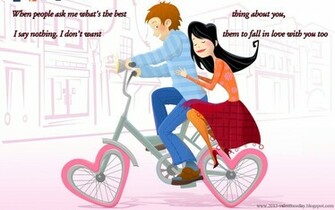 Cute Cartoon Couple Love HD Wallpaper For Valentines Day Online