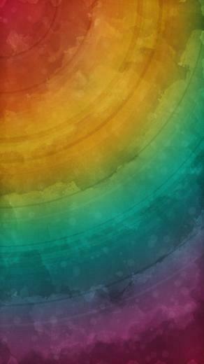 Hand Painted Rainbow Wallpaper iPhone