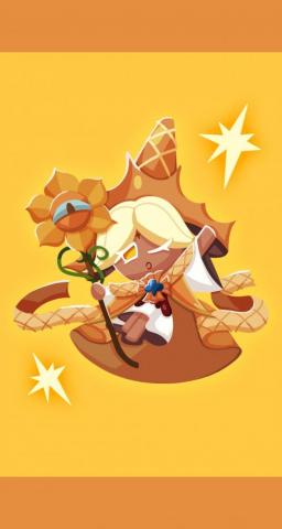 Pure Vanilla Cookie Run Kingdom Mobile Wallpaper