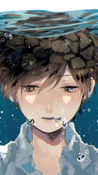 Anime Boy Underwater 4k Wallpaper iPhone HD Phone 5720i