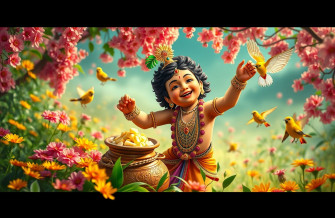 Natkhat Krishna HD Wallpaper