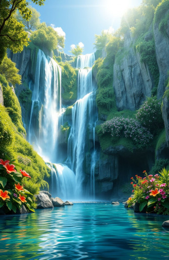 3d Animated Waterfall Wallpaper