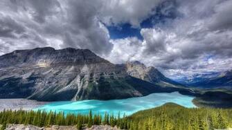 Of The Peyto Glacier Fed Lake Banff National Park 4k HD