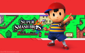 Ness Wallpaper Super Smash Bros Wiiu 3ds By Alexthf