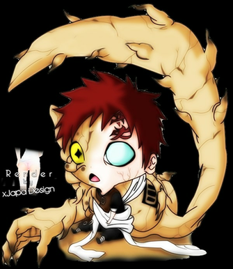 Gaara Chibi Render By Xjapadesign