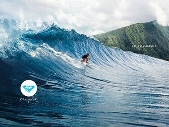 Roxy Surfing Wallpaper