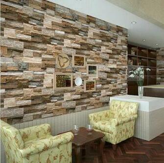 Stacked Brick Stone Vinyl Background Wallpaper X