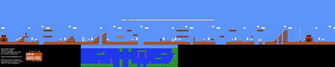 Super Mario Brothers World Nintendo Nes Background Only Map