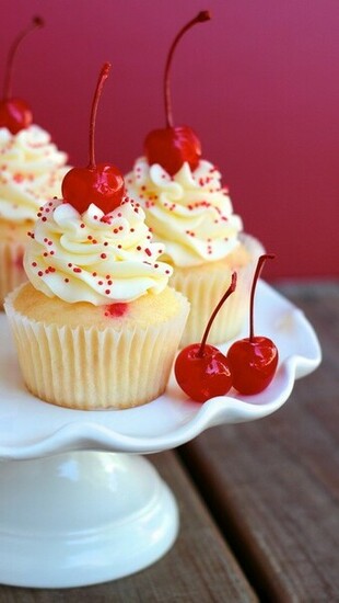 Cherry Cupcakes Htc One Wallpaper Best