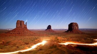 Monument Valley Utah Still Image Of Time Lapsed Night
