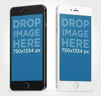 Psd Mockups Black Vs White iPhone Illustration