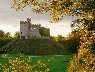 United Kingdom Postcard Cardiff Castle Wales Wallpaper