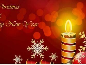 Christmas And A Happy New Year Beautiful Candle