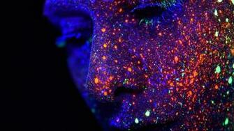Body Paint Eyelashes Glowing Nose Face