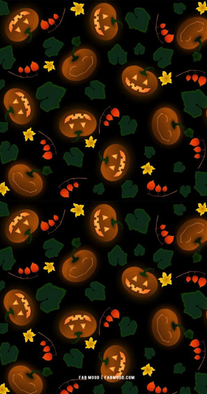 Cute Halloween Wallpaper Aesthetic Fall Illustration