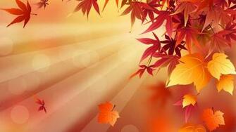 Abstract Fall Leaves Wallpaper