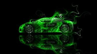 Bugatti Veyron Fire Abstract Car El Tony