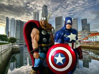 Captain America Thor Wallpaper