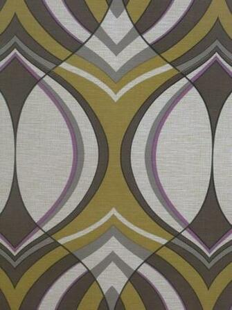 1970s Vintage Wallpaper Ancient Pattern