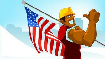 Labor Day HD Cartoon Wallpaper Add This
