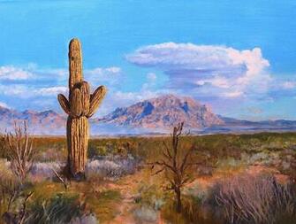 Desert Scene Painting