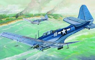 Wallpaper Bomber War Art Airplane Painting Ww2 Douglas Sbd