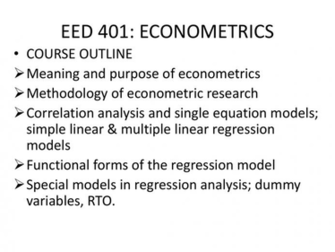 Econometrics Wordpress