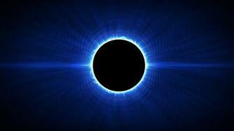 Wallpaper Abstraction Eclipse Space Light Black