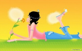 Art Wallpaper Trendy Girls