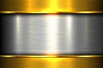 Gold Steel Metal Plate Metallic Background HD