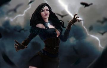 Wallpaper Witcher Wild Hunt Yennefer Yen