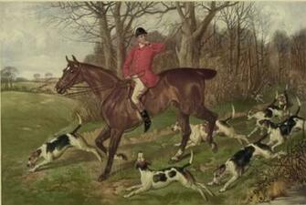 Fox Hunting Wall Mural Wallpaper Ideas